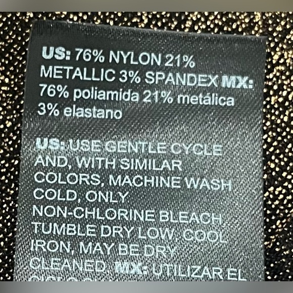 White House Black Market Antique Bronze Metallic Knit Top, Size XS, NWT - Picture 4 of 4